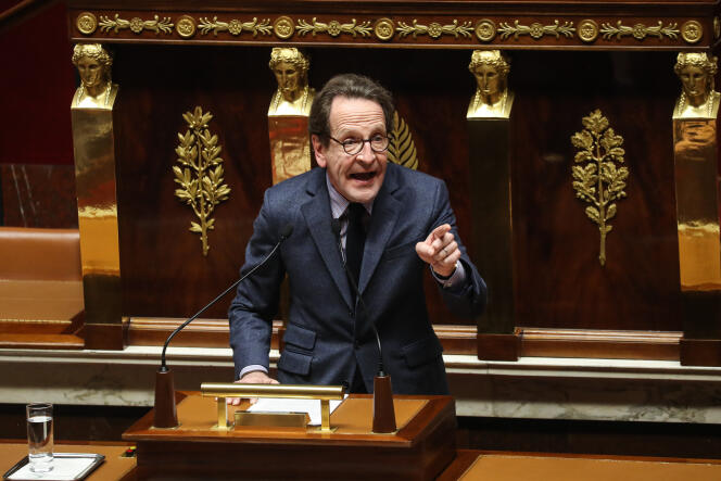 Le député LRM Gilles Le Gendre, à l’Assemblée, le 3 mars.