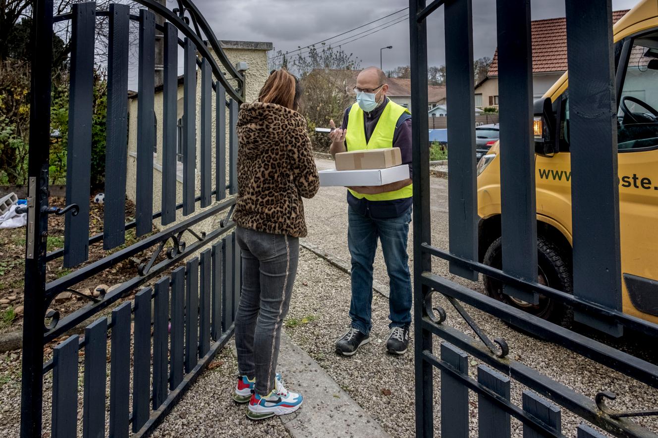 Thomas Donzel, facteur à La Poste, le 8 décembre.