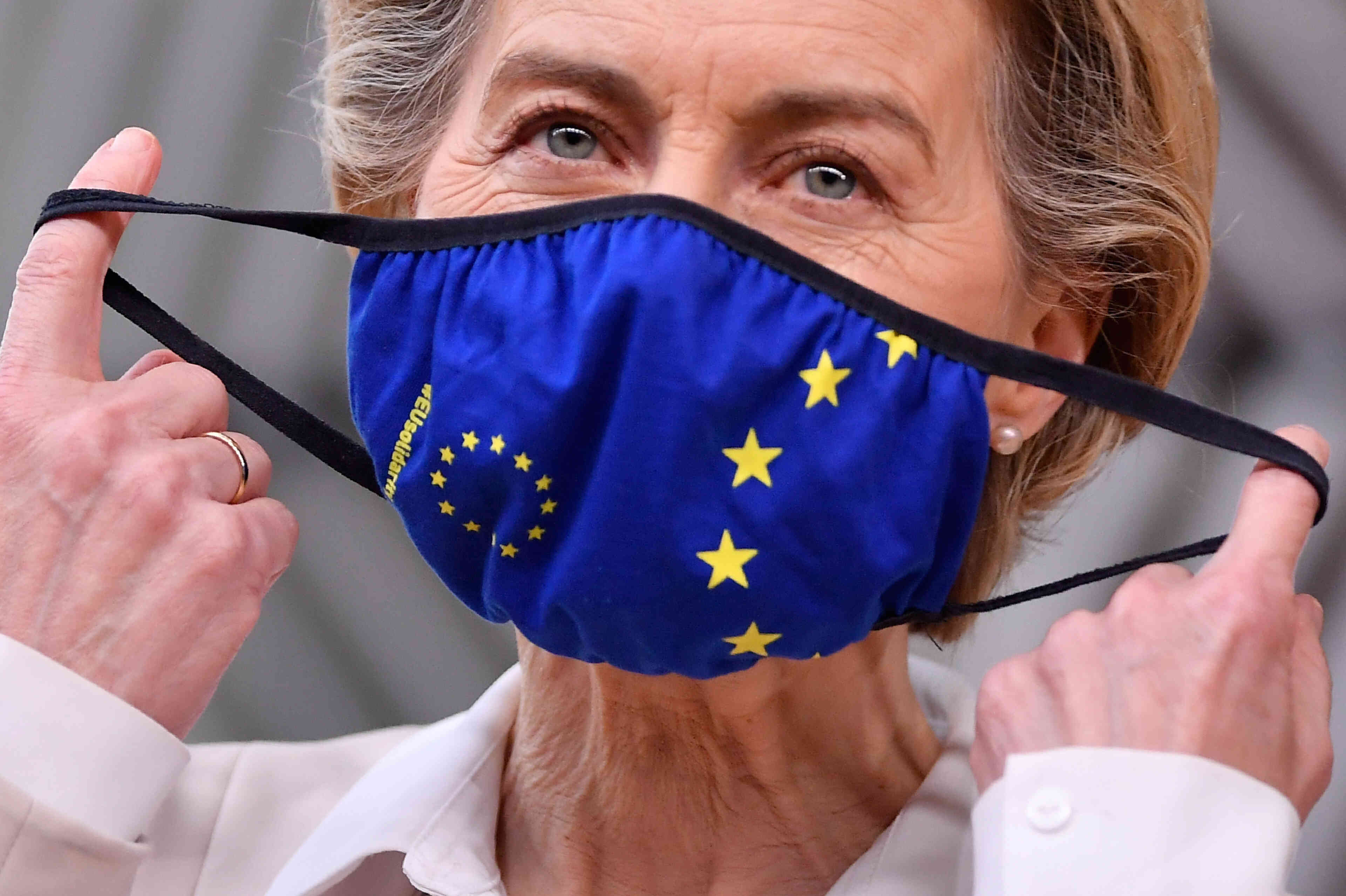 La présidente de la Commission européenne, Ursula von der Leyen, à Bruxelles, le 10 décembre.