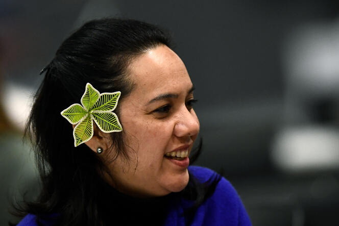 La représentante pour le climat des îles Marshall, Tina Stege, lors de la COP25, à Madrid, le 15 décembre 2019.
