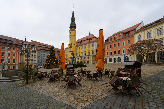 Bautzen, en Saxe, le 7 décembre 2020. Dans ce Länd allemand, les crèches, les écoles et les commerces « non essentiels » seraient fermés à partir du 15 décembre, et ce au moins jusqu’au 10 janvier.