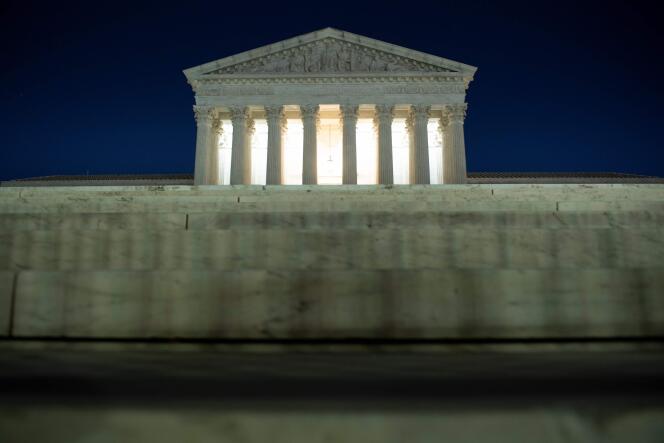 La Cour suprême américaine à Washington, DC, le 9 novembre.