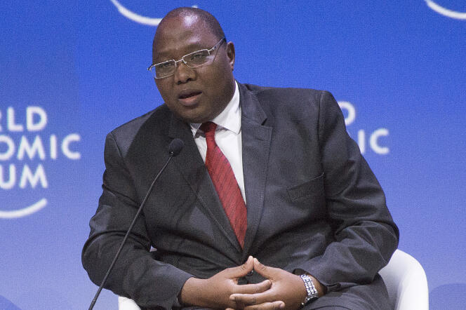 Le premier ministre swazi Ambrose Dlamini au Forum économique mondial, au Cap, en septembre 2019.