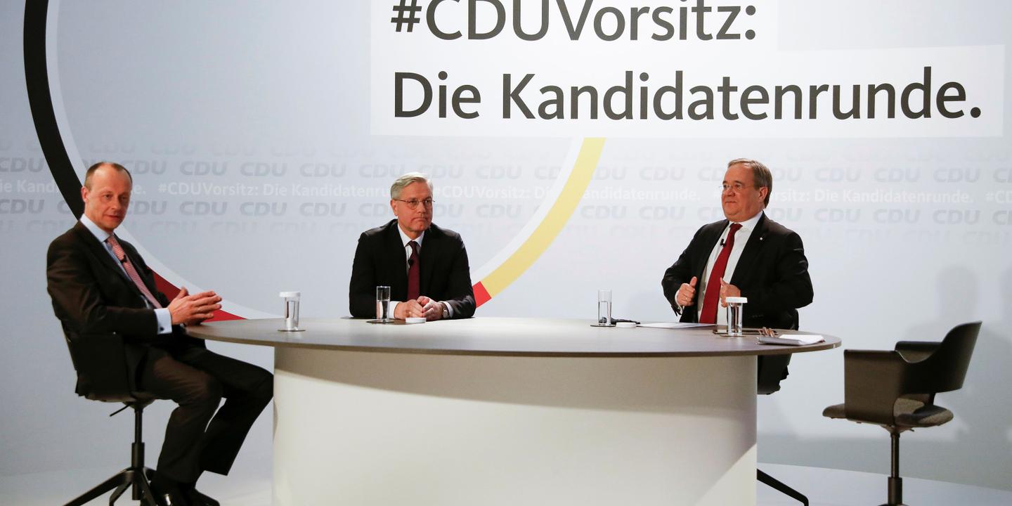 Allemagne Trois Candidats S Opposent Pour La Tete De La Cdu Et Peut Etre La Succession D Angela Merkel
