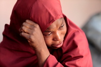 La mère d’un des élèves enlevés, à Kankara, le 14 décembre 2020.