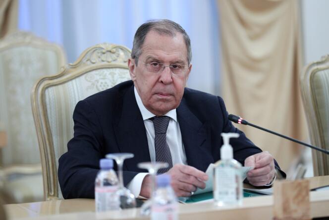 Le ministre russe des Affaires étrangères Sergueï Lavrov à Moscou le 17 décembre.