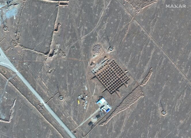 Satellite image of the Fordo nuclear power plant in Iran