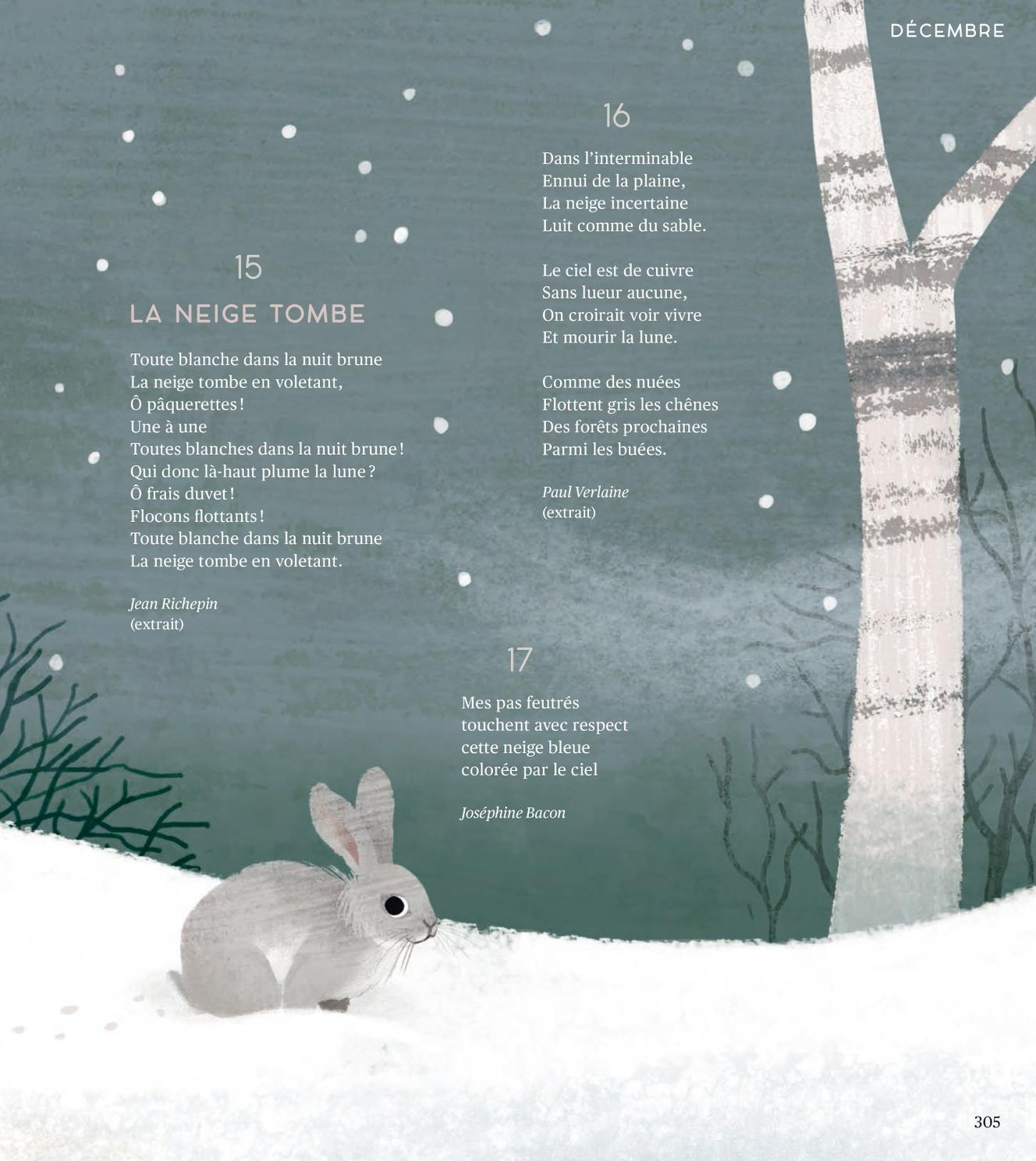 Extrait d’« Une année en poésie », une sélection d’Emmanuelle Leroyer. Illustré par Frann Preston-Gannon.