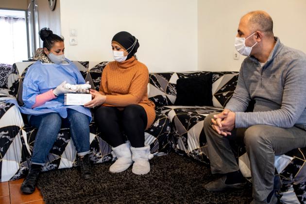 L’association SEPT s’est mobilisée lors des campagne de tests et des opérations d’information et de prévention. A Marseille, le 15 décembre 2020.