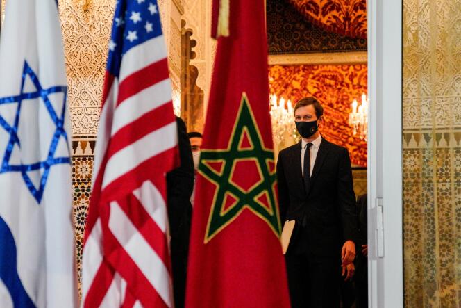 Le gendre de l’ex-président américain Donald Trump, Jared Kushner, à Rabat, le 22 décembre 2020.