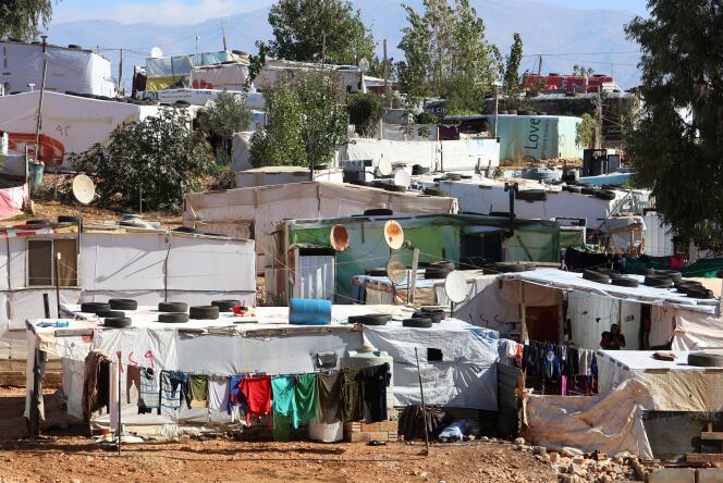 Dans un camp de réfugiés syriens à Marjayoun, dans le sud du Liban, le 24 novembre 2020.