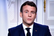 Le président Emmanuel Macron, à l’Elysée, le 31 décembre 2020.