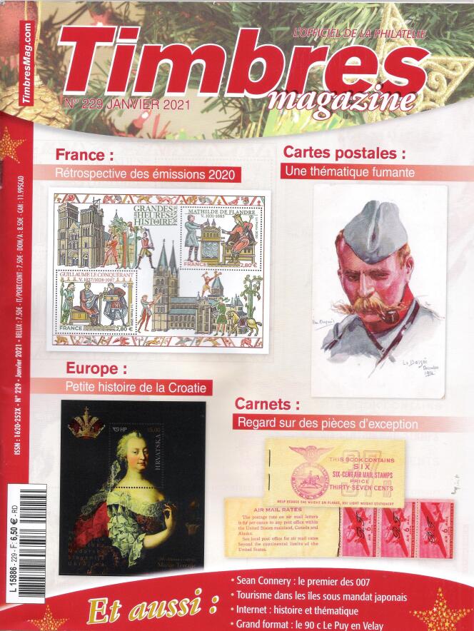 « Timbres magazine », 108 pages, en vente en kiosques, 6,50 euros.