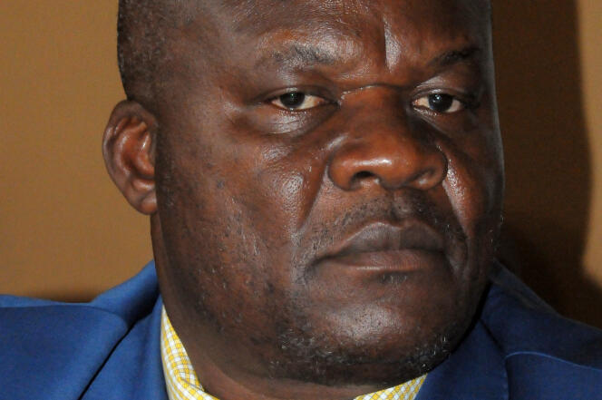Roger Lumbala à Kampala, en janvier 2013, à l’époque où il était vice-président du mouvement rebelle M23.