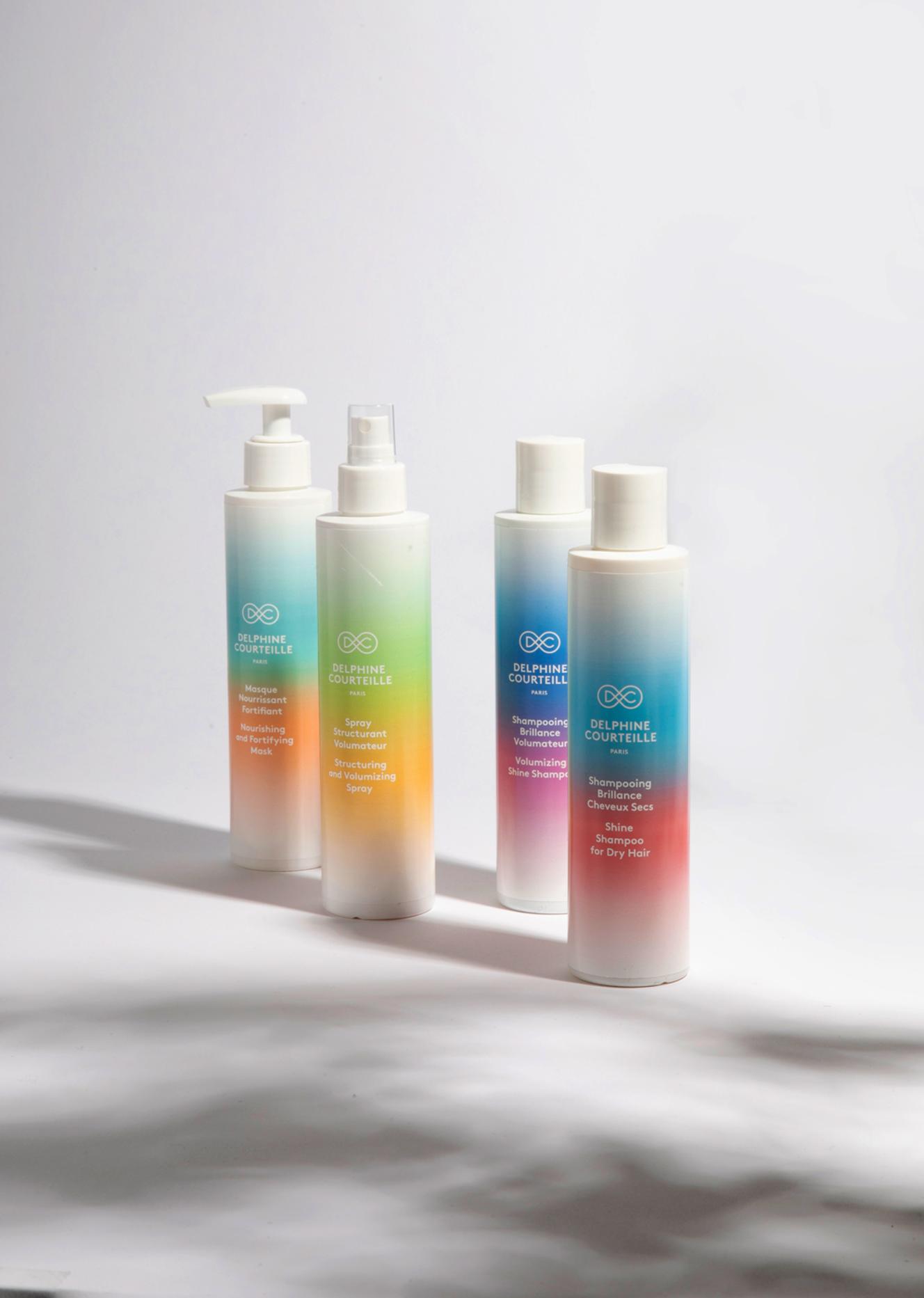 Des produits de la marque de soins capillaires de Delphine Courteille.