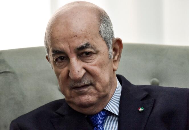 Le président algérien Abdelmadjid Tebboune à Alger le 21 janvier 2020.