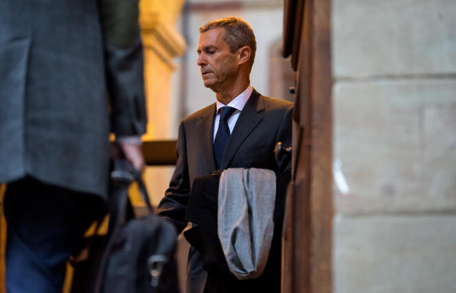 L’homme d’affaires Beny Steinmetz à son arrivée au tribunal correctionnel de Genève, le 11 janvier 2021.