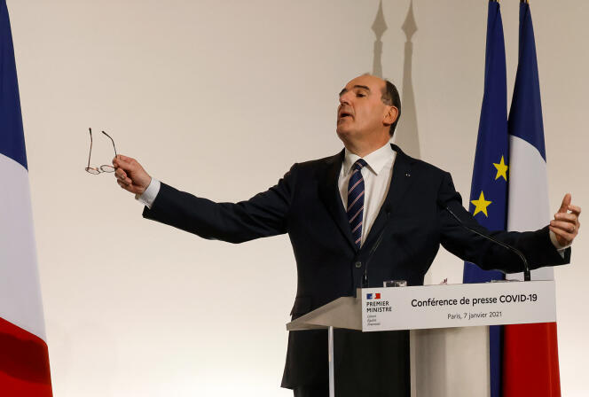 Le premier ministre Jean Castex, à Paris, le 7 janvier 2021.