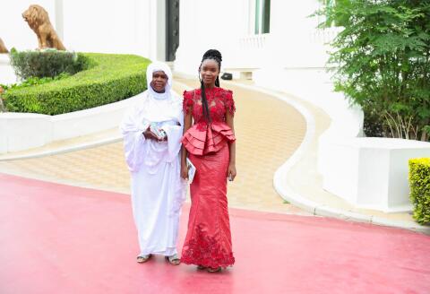 This handout photograph taken in Dakar on August 7, 2020 and obtained by AFP from the Senegalese Presidency on January 12, 2021, shows Senegal’s best student, Diary Sow (R) standing with her mother. - Diary Sow is a second year student at the Lycée Louis le Grand in Paris and has been reported missing France since January 4, 2021. (Photo by - / SENEGALESE PRESIDENCY / AFP) / RESTRICTED TO EDITORIAL USE - MANDATORY CREDIT "AFP PHOTO /SENEGALESE PRESIDENCY " - NO MARKETING - NO ADVERTISING CAMPAIGNS - DISTRIBUTED AS A SERVICE TO CLIENTS