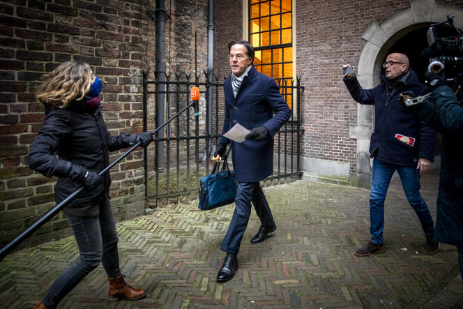 Mark Rutte à La Haye, le 15 janvier.