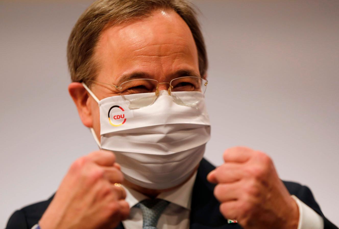Armin Laschet, nuevo presidente de la CDU de Alemania, el 16 de enero de 2021, en Berlín.