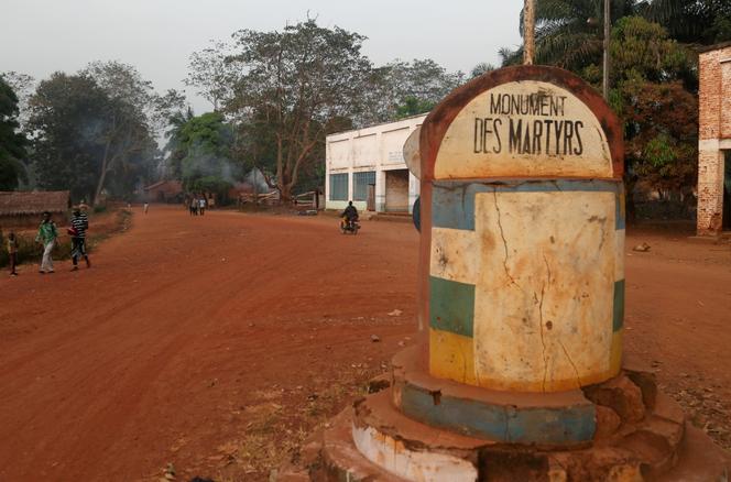 In a street in Bangassou, 18 December 2020.