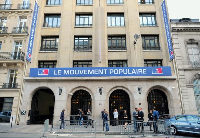 Le siège de l’UMP, à Paris.