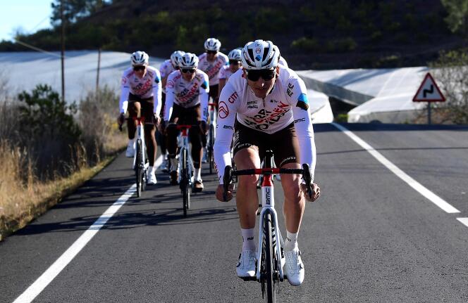 Le cycliste Nans Peters, à Denia (Espagne), le 21 janvier.