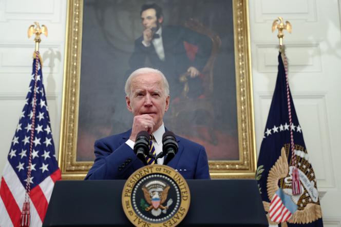 Le nouveau président américain, Joe Biden, s’exprime sur le plan de relance de son administration, le 22 janvier à la Maison Blanche, à Washington.