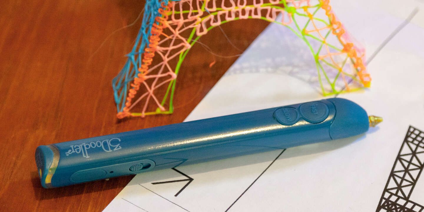 OBEST Stylo 3D cadeaux pour enfants. stylo à colle thermofusible fonctionnement sans fil rechargeable et vitesse réglable jouets de bricolage créatifs adaptés à lartisanat et à la modélisation 