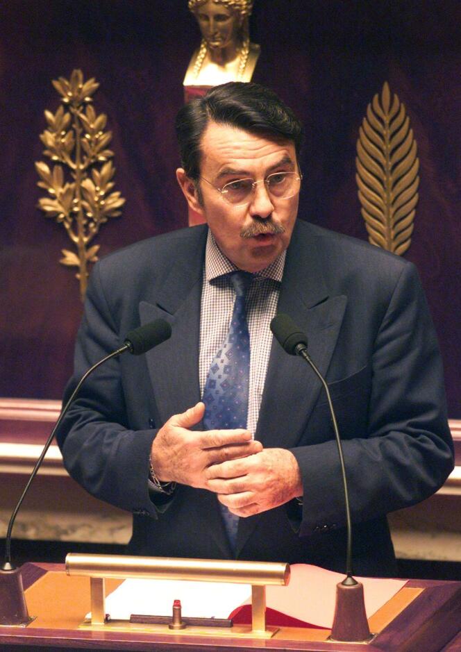 Jean-Pierre Michel, le 3 novembre 1998, à l’Assemblée nationale.