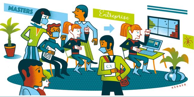 Masters à l’université, embouteillages à l’entrée