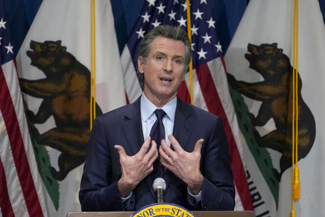 Le gouverneur de Californie, Gavin Newsom, le 8 janvier 2021.