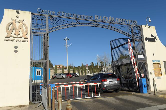 La entrada al centro de formación Commanderie, en Marsella, en enero de 2021.
