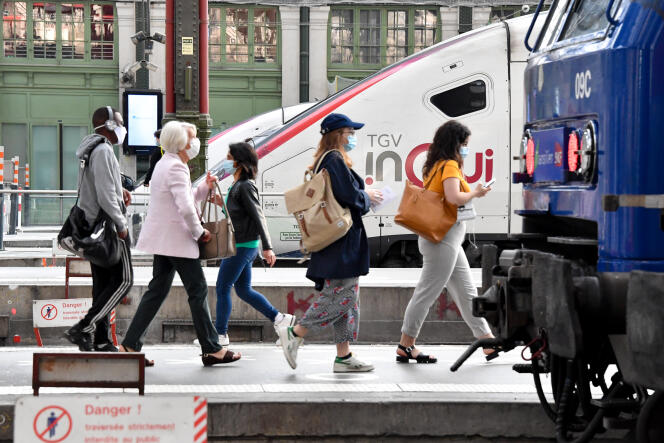 Gare de Lyon, à Paris, le 17 juillet 2020, entre les deux confinements dus à la pandémie de Covid-19.