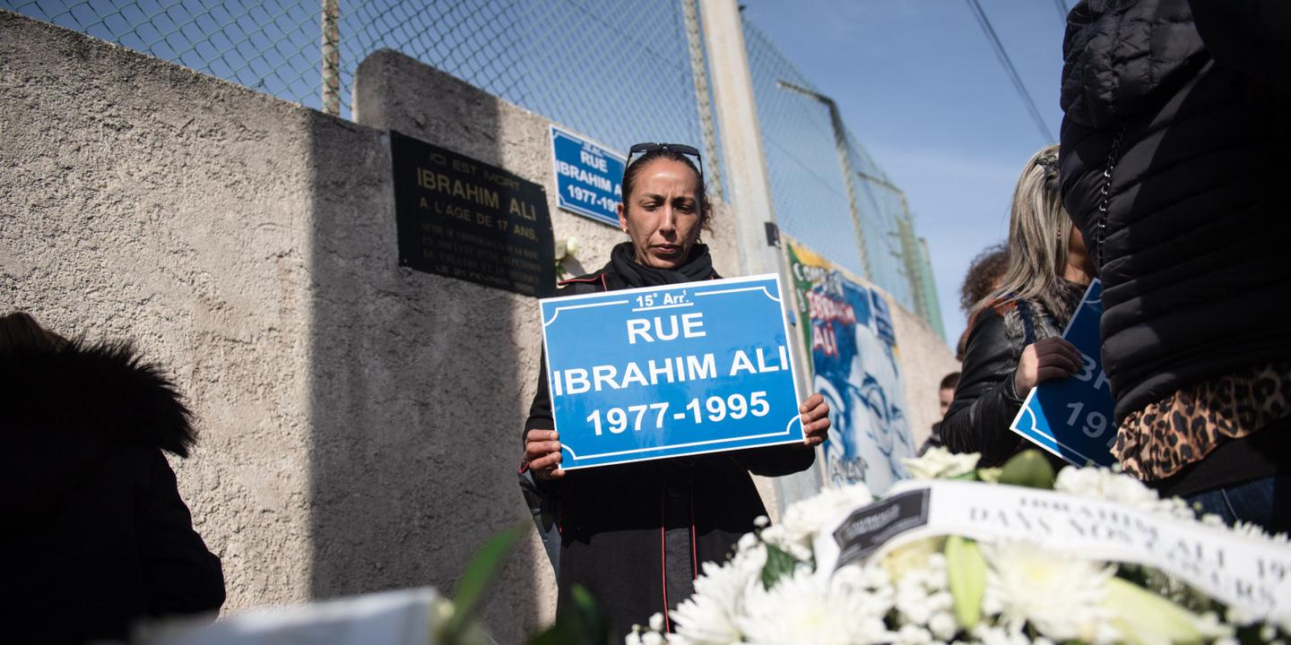 A Marseille, l’avenue où Ibrahim Ali est mort tué par des colleurs d’affiches du FN en 1995 portera son nom