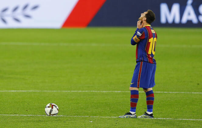 Lionel Messi, à Séville, le 10 février 2021.
