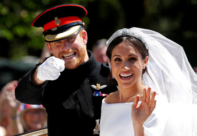Le prince Harry et Meghan Markle, le jour de leur mariage, le 19 mai 2018.
