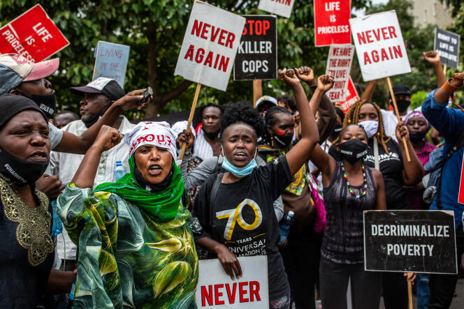 Manifestation contre les violences policières à Nairobi, le 9 juin 2020.