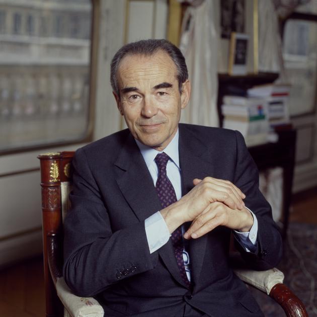 Robert Badinter, President of the Constitutional Council at his home in May 1992, France.