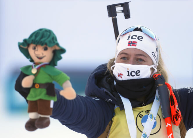 Tiril Eckhoff a gagné de nouveaux amis grâce à ses podium, lors des Mondiaux de biathlon à Pokljuka.