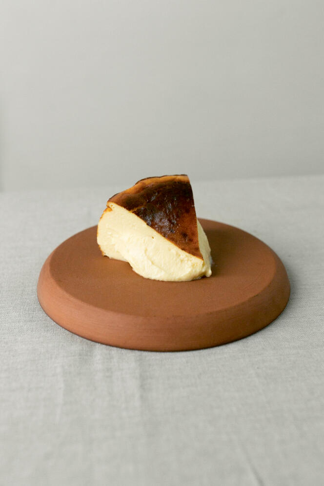 Cheesecake brûlé. Un classique basque à la japonaise.