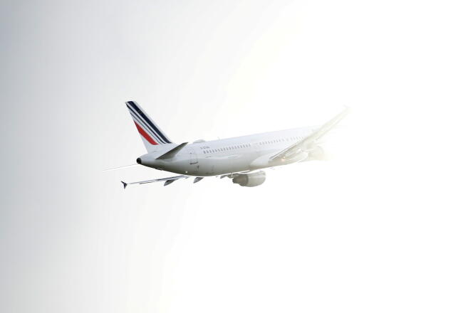 Un Airbus A321 d’Air France survole Blagnac, près de Toulouse, le 18 juin 2020.