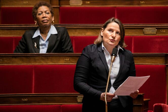 Valérie Rabault, députée de la première circonscription du Tarn-et-Garonne et présidente du groupe socialistes et apparentés, à l’Assemblée nationale, le 5 mai 2020. 
