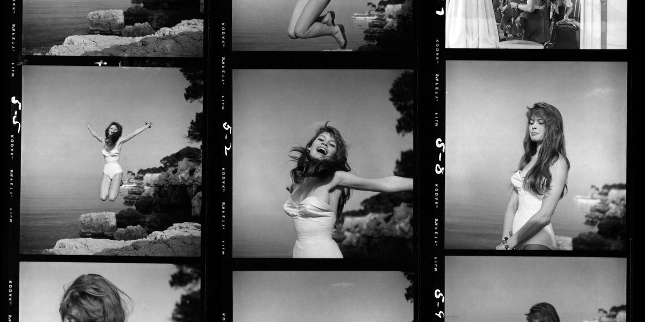 FRANCE. St. Tropez. 1955. Brigitte BARDOT at her seaside villa 