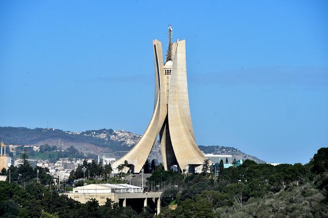 Le Mémorial du martyr, « Maqam Echahid », commémorant la guerre d’indépendance algérienne, le 21 janvier 2021 à Alger.