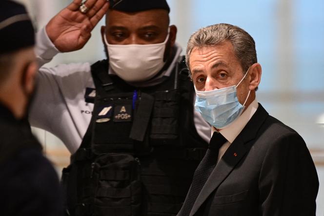 Nicolas Sarkozy, au tribunal de Paris, le 7 décembre 2020