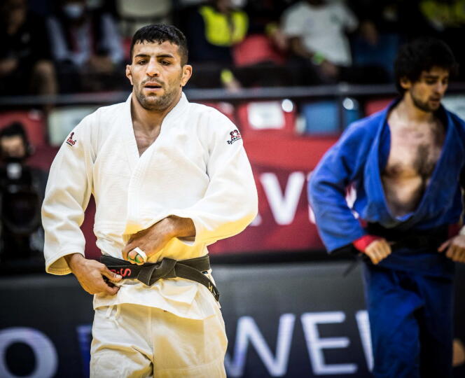 Le judoka iranien Saeid Mollaei, représentant la Mongolie, lors d’une compétition à Tel Aviv, le 19 février.