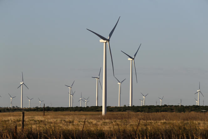Des éoliennes près de Sweetwater, au Texas, le mercredi 29 juillet 2020.