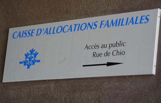 Le logo de la Caisse d’allocations familiales (CAF) de la région Languedoc-Roussillon à Montpellier.